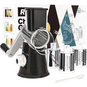 Cambom Rotary Cheese Grater Cheese Shredder - Kitchen Manual Cheese Grater with